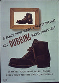 Boots Shine Dubbing Vintage Retro Advert Ads A4 Photo Print