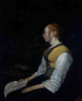 Borch Ii Gerard Ter Girl In Peasant Costume Probably Gesina The Painter S Half Sister 5 A4 Photo Print