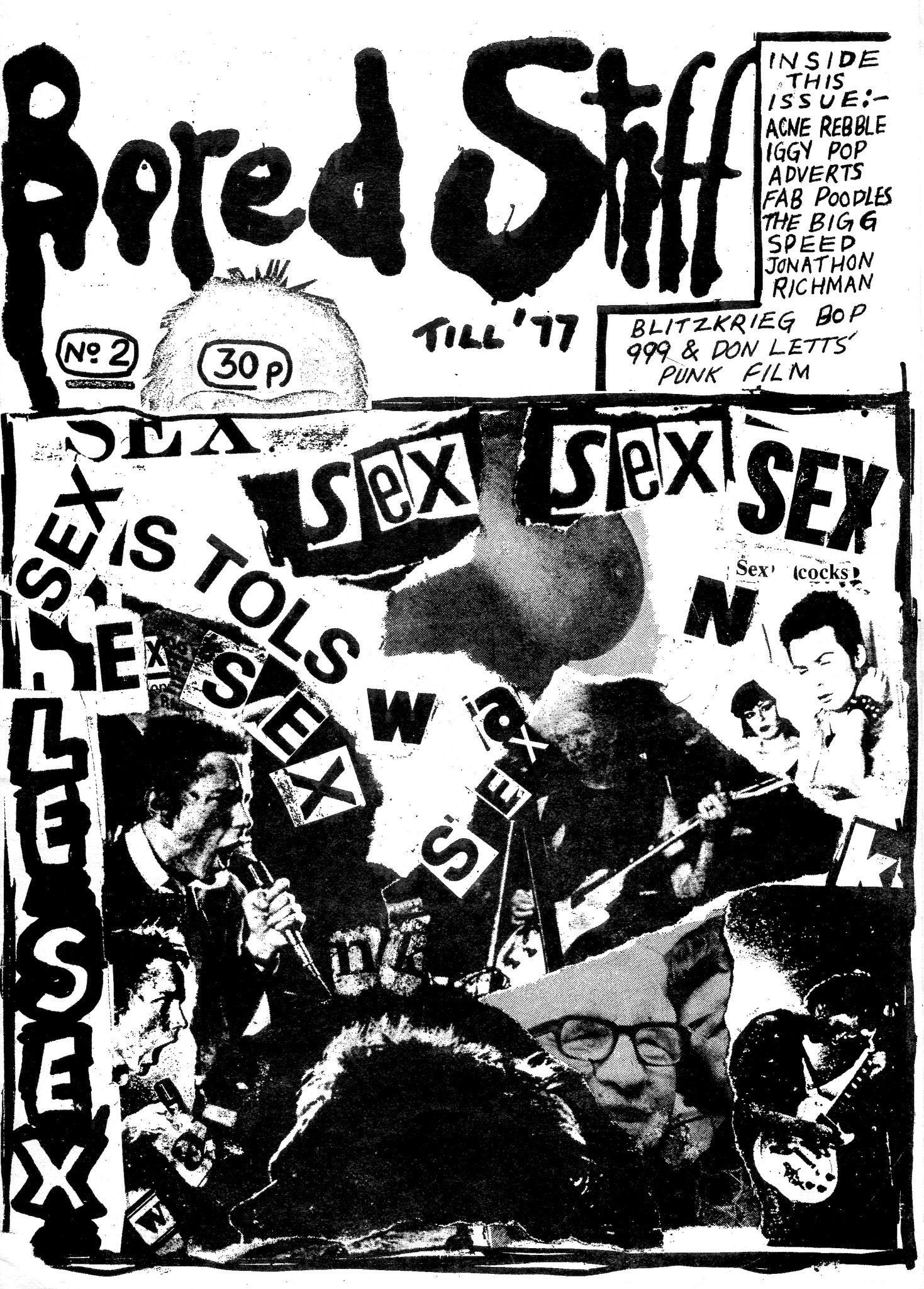 Bored Stiff 2 Punk Flyer A4 Photo Print
