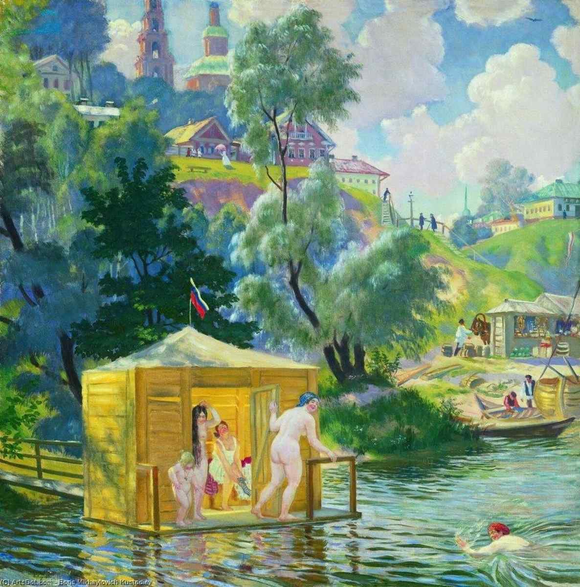 Boris Kustodiev bathing