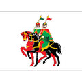 Borisoglebsky Rayon Flag N3802 A4 Photo Print