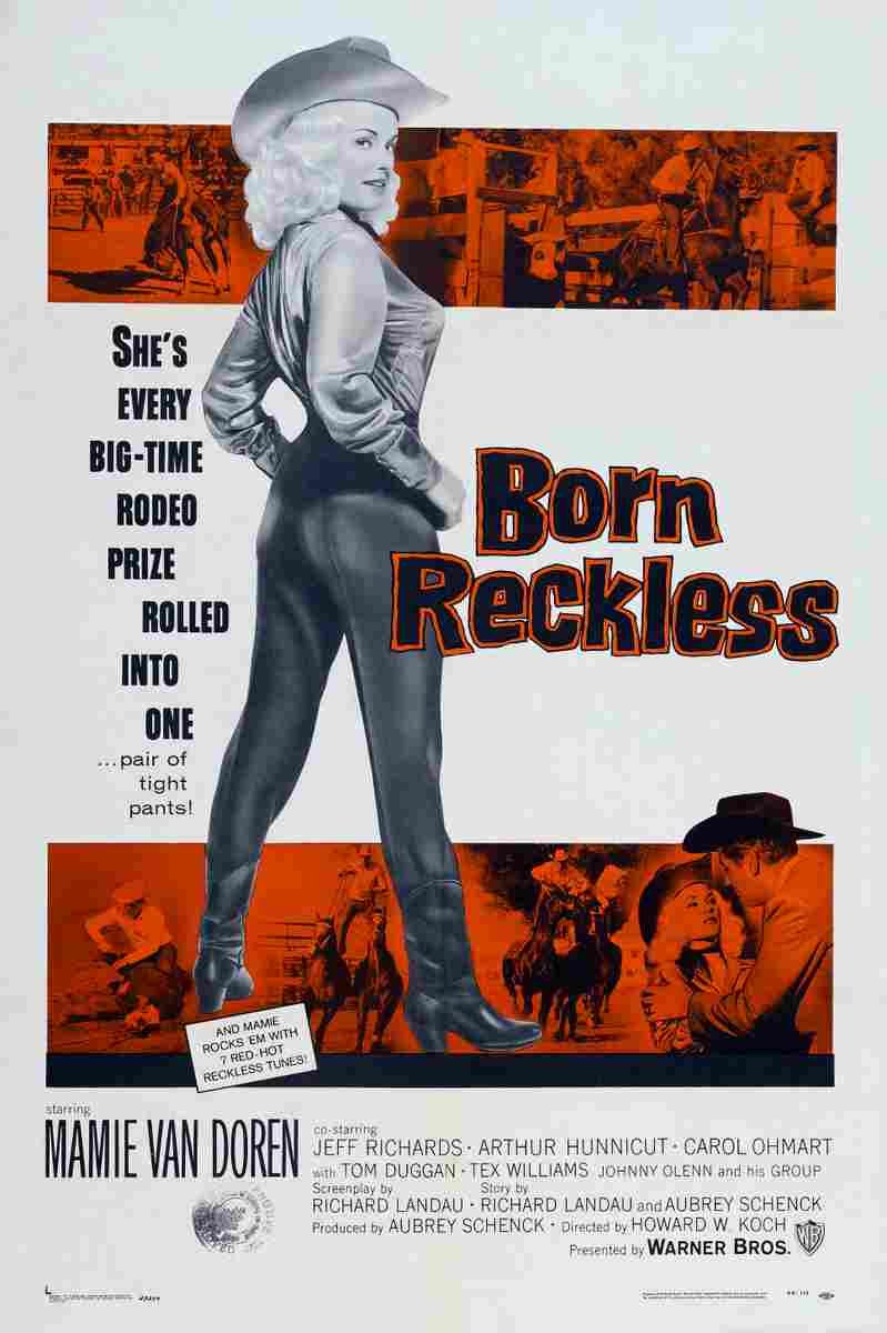 Born Reckless 1958 01  film star poster A4 Photo Print