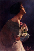 Borriello Vittorio La Ragazza Napolitana Art A4 Photo Print