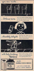 Bosco Chocolate Child Vintage Retro Advert Ads A4 Photo Print