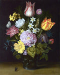 Bosschaert Ambrosius 14 Flowers Art A4 Photo Print
