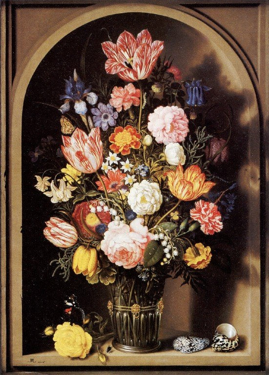 Bosschaert Ambrosius 18Vase Art A4 Photo Print