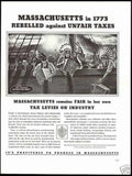 Boston Tea Party Vintage Retro Advert Ads A4 Photo Print