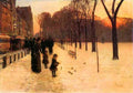 Boston in everyday twilight by Hassam Impressionism American A4 Photo Print