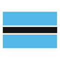 Botswana Flag N1755 A4 Photo Print