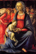 Botticelli Sandro The Virgin With The Child And Five Angels A4 Photo Print