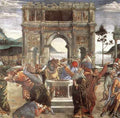 Botticelli The Punishment Of Korah Detail 1 A4 Photo Print