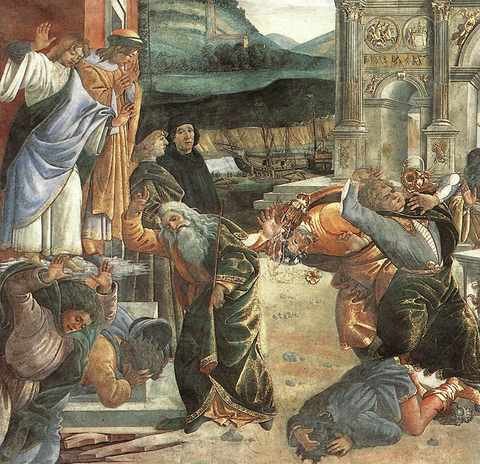 Botticelli The Punishment Of Korah Detail 2 A4 Photo Print