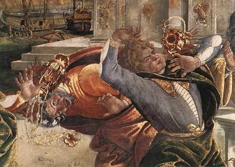 Botticelli The Punishment Of Korah Detail 3 A4 Photo Print