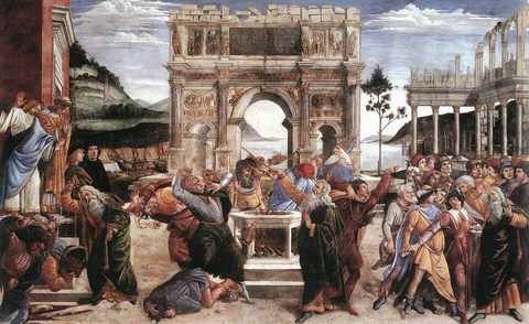 Botticelli The Punishment Of Korah A4 Photo Print