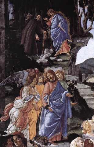 Botticelli The Temptation Of Christ Detail A4 Photo Print
