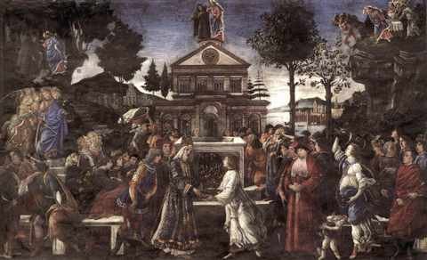 Botticelli The Temptation Of Christ A4 Photo Print