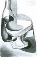 Bottle And Fruit Bowl 2 Juan Gris Abstract Art A4 Photo Print