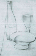 Bottle Glass And Fruit Peel Juan Gris Abstract Art A4 Photo Print
