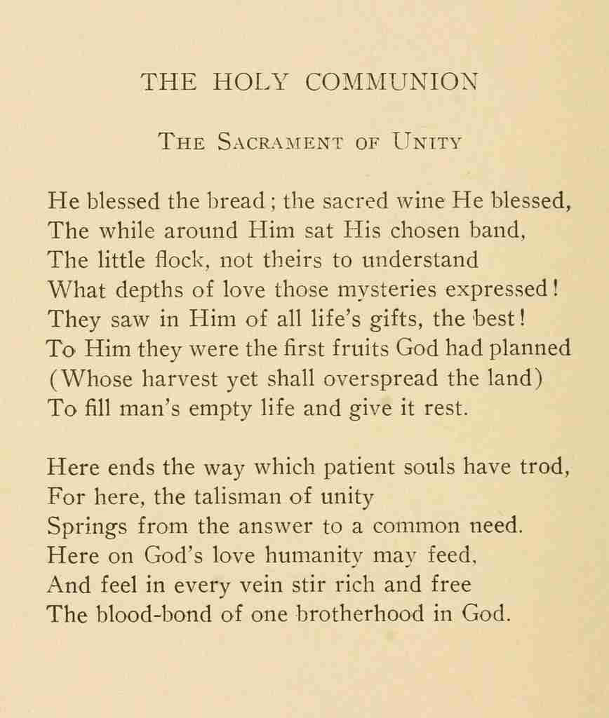 Bottome George Hill A Vicars Poems 1915 Holy Communion A4 Photo Print