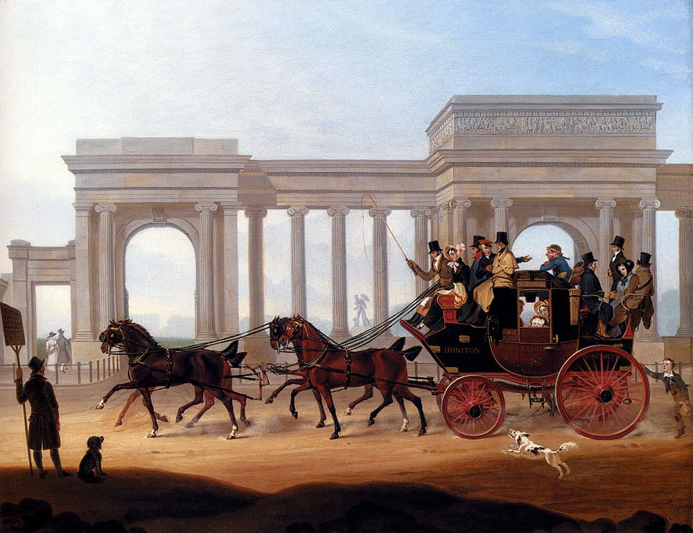 Boughton Henry The Defiance Coach At Hyde Park Corner Art A4 Photo Print