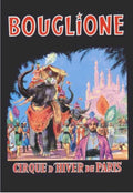 Bouglione Elephant Circus Vintage Retro Advert Ads A4 Photo Print