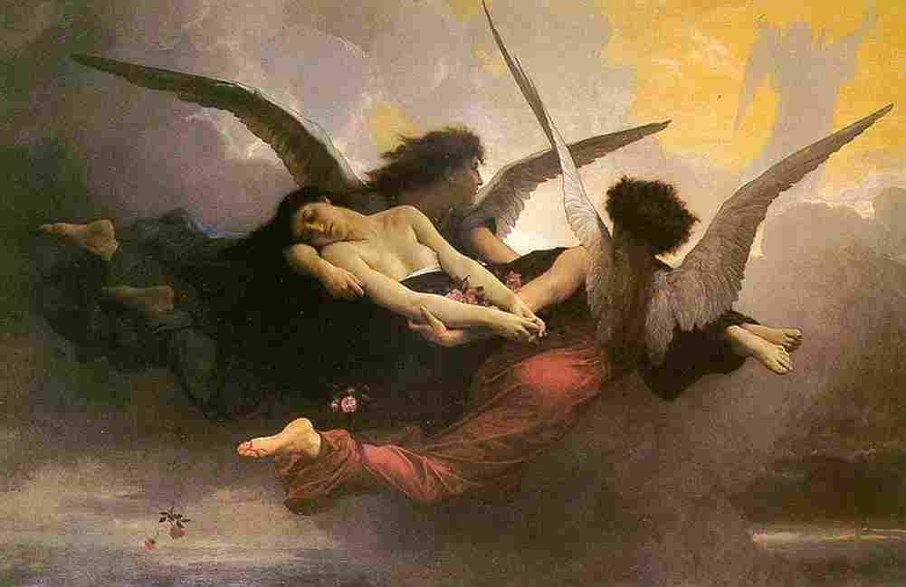 Bouguereau A soul brought to heaven Art A4 Photo Print