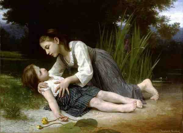 Bouguereau Elizabeth Jane Gardner Limprudente A4 Photo Print