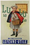 Bouisset Firmin Biscuits Lu Lu Lu Lefevre Utile Vintage Advert A4 Photo Print