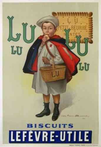 Bouisset Firmin Biscuits Lu Lu Lu Lefevre Utile advert A4 Photo Print