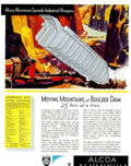 Boulder Dam Aluminum Vintage Retro Advert Poster A4 Photo Print