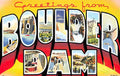 Boulder Luggage Label Vintage A4 Photo Print