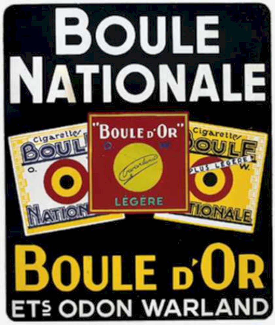 Boule Nationale Packs Vintage Retro Advert Ads A4 Photo Print