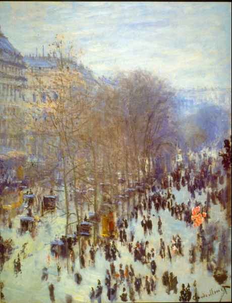 Boulevard Capucines by Monet Impressionism A4 Photo Print