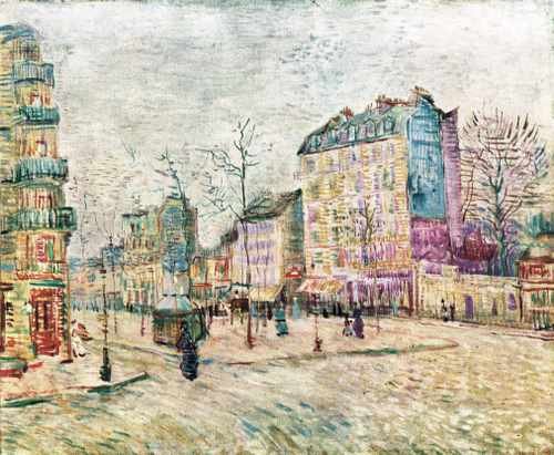 Boulevard De Clichy 1887 A4 Photo Print