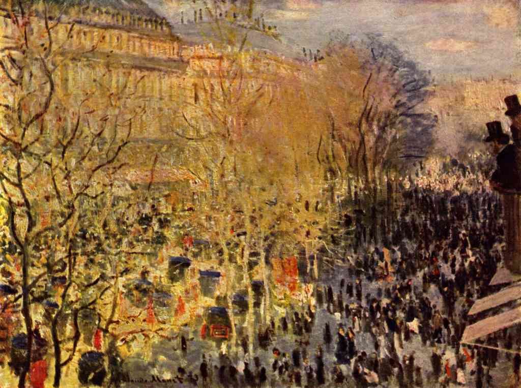 Boulevard Of Capucines In Paris Monet A4 Photo Print