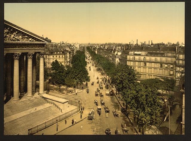 Boulevard of the Madeline Paris Vintage A4 Photo Print