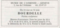 Bourdelle Sculptures Geneve Vintage Retro Advert Poster A4 Photo Print