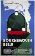 Bournemouth Belle Train Vintage Retro Advert Ads A4 Photo Print