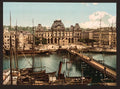 Bourse and docks Havre Vintage A4 Photo Print
