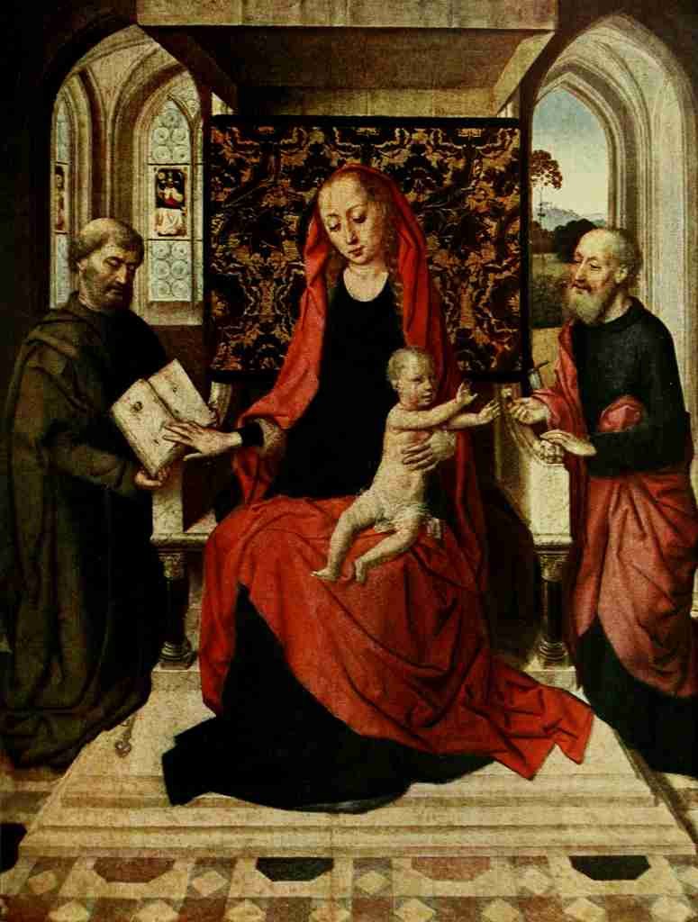 Bouts Dirk c1415 1475 Virgin & Child with St Peter 1911 A4 Photo Print