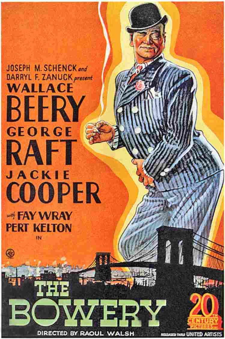 Bowery The 1933 01  film star poster A4 Photo Print