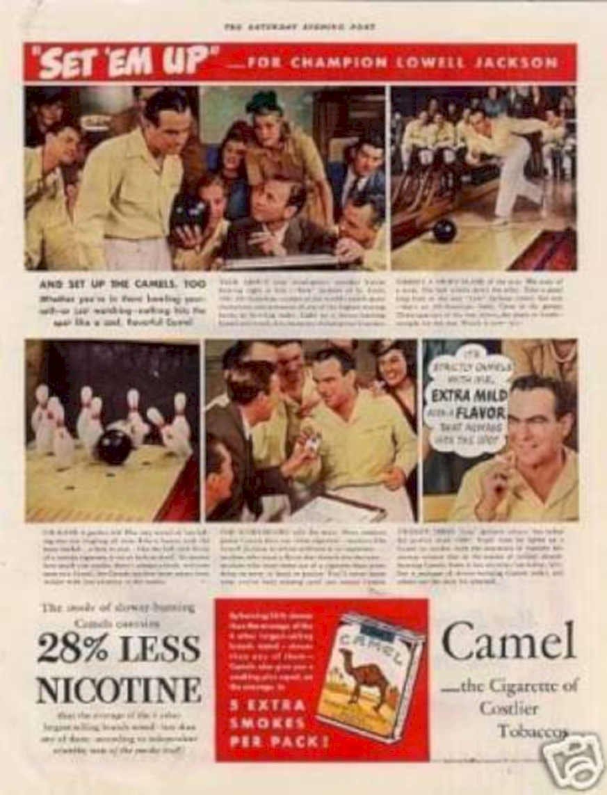 Bowling Post Pins Vintage Retro Advert Ads A4 Photo Print