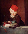 Boy With The Cherries Manet A4 Photo Print