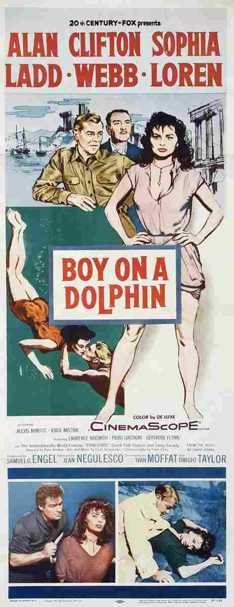 Boy on a Dolphin 03  film star poster A4 Photo Print