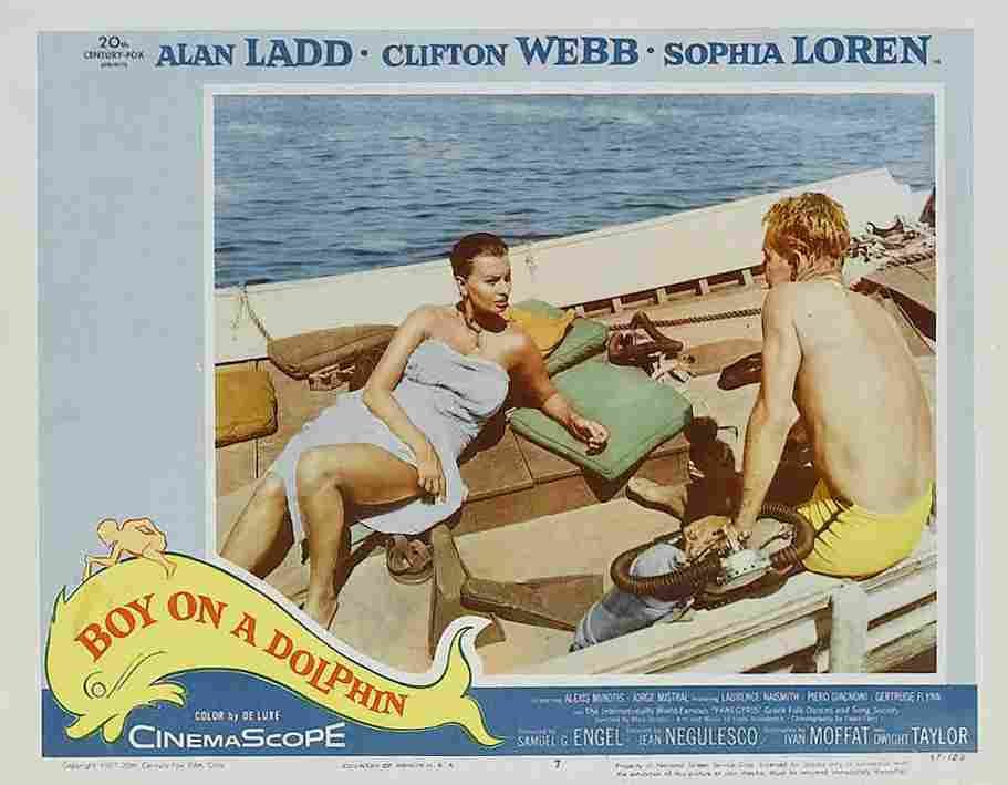 Boy on a Dolphin 09  film star poster A4 Photo Print