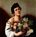 Boy with fruit basket by Caravaggio A4 Photo Print