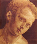 Boy's head tilted to the right by Durer A4 Photo Print