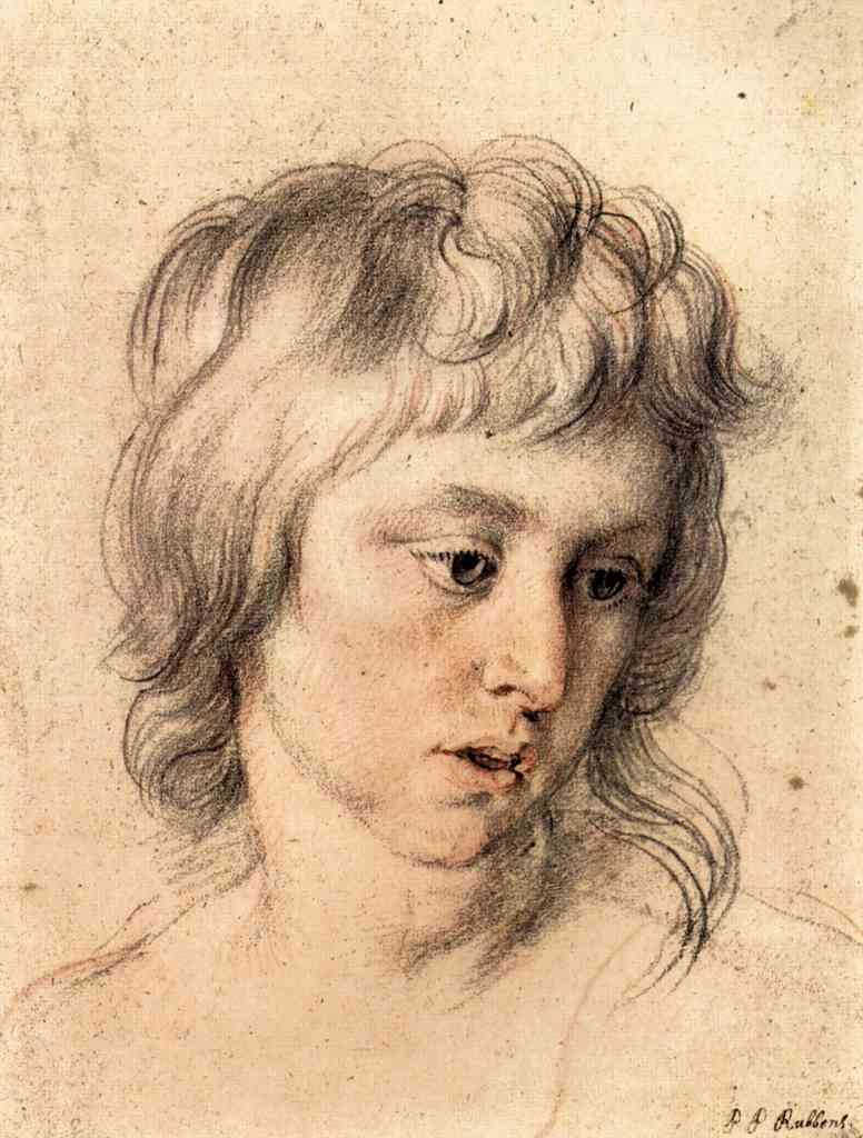 Boys Portrait Rubens A4 Photo Print
