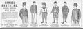 Boys Suits Samuel Vintage Retro Advert Poster A4 Photo Print