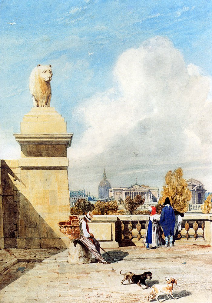 Boys Thomas Shotter Near The Tuilleries Gardens Paris Art A4 Photo Print UK